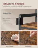 Garderobenständer mit Schuhbank Vintagebraun