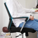 Bürostuhl höhenverstellbar mit Netzrückenlehne schwarz