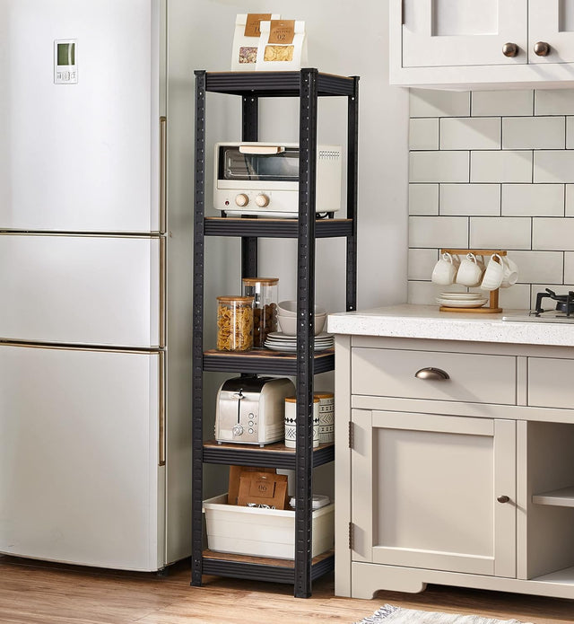 Standregal mit 5 Ablagen vintagebraun von Songmics