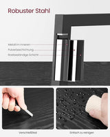 Bücherregal Leiterregal 5 Ebenen Schwarz