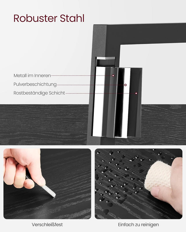 Bücherregal Leiterregal 5 Ebenen Schwarz