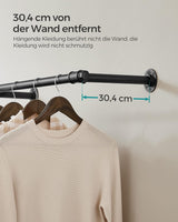 Kleiderstange Wandmontage Industrie-Design Schwarz