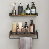 Gewürzregal Wandboard Set vintagebraun-schwarz