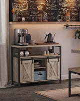 Sideboard Landhausstil Verstellbare Ablagen Wohnzimmer Greige