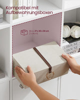 Bücherregal Offenes Regal 3 Fächer Weiss von Songmics