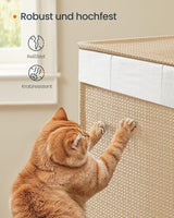 Wäschekorb Rattan-Optik mit Deckel naturbeige