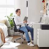 Bürostuhl höhenverstellbar mit Netzrückenlehne schwarz