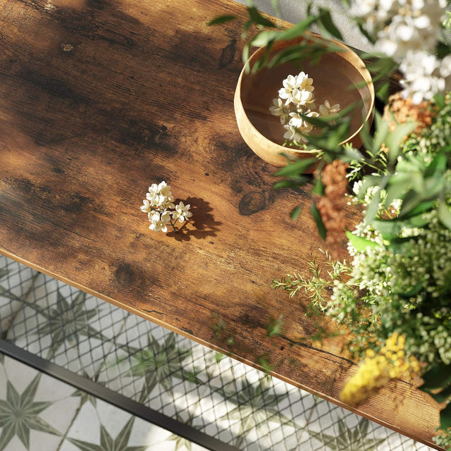 Konsolentisch Sideboard Stahlrahmen Industriestil Braun