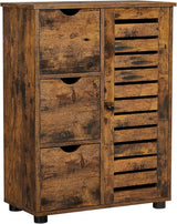 Badezimmerschrank mit Schubladen und Tür vintagebraun