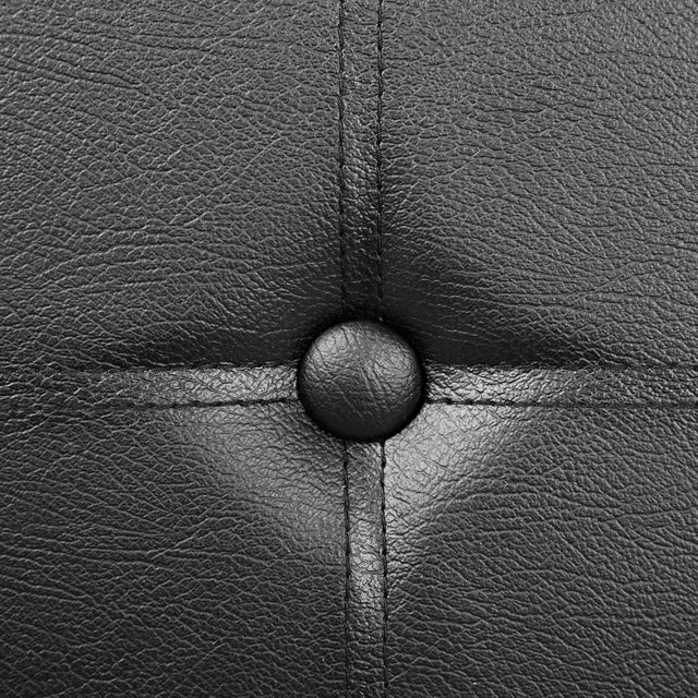 Sitzbank mit Stauraum Kunstleder Schwarz von Songmics