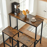 Bartisch Set Industrie Design Vintagebraun Tintenschwarz von guteszeug.ch