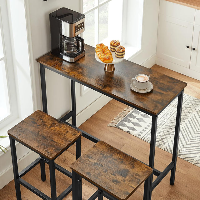 Bartisch Set Industrie Design Vintagebraun Tintenschwarz von guteszeug.ch