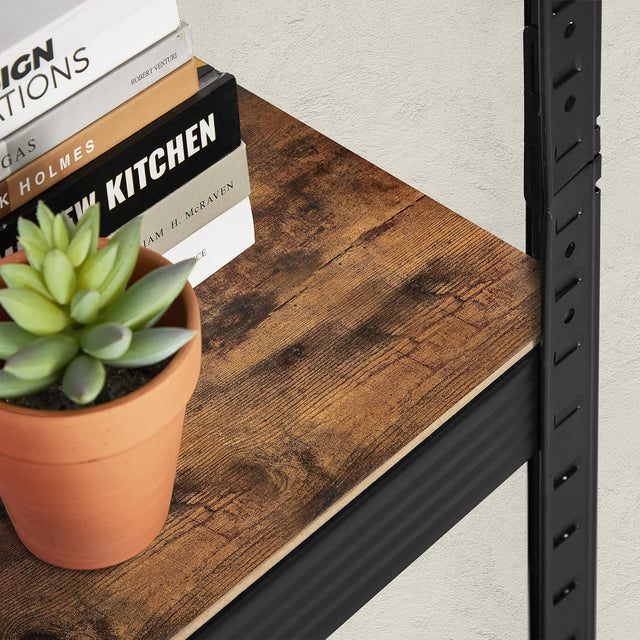 Standregal mit 5 Ablagen vintagebraun von Songmics