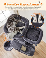 Kratzbaum XXL Katzenbaum Hoch Rauchgrau