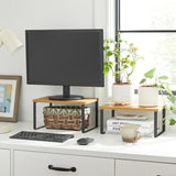 Schrank-Organisationsregal 2er Set Holz