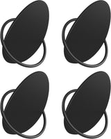 Garderobenhaken Kleiderhaken 4er Set Schwarz