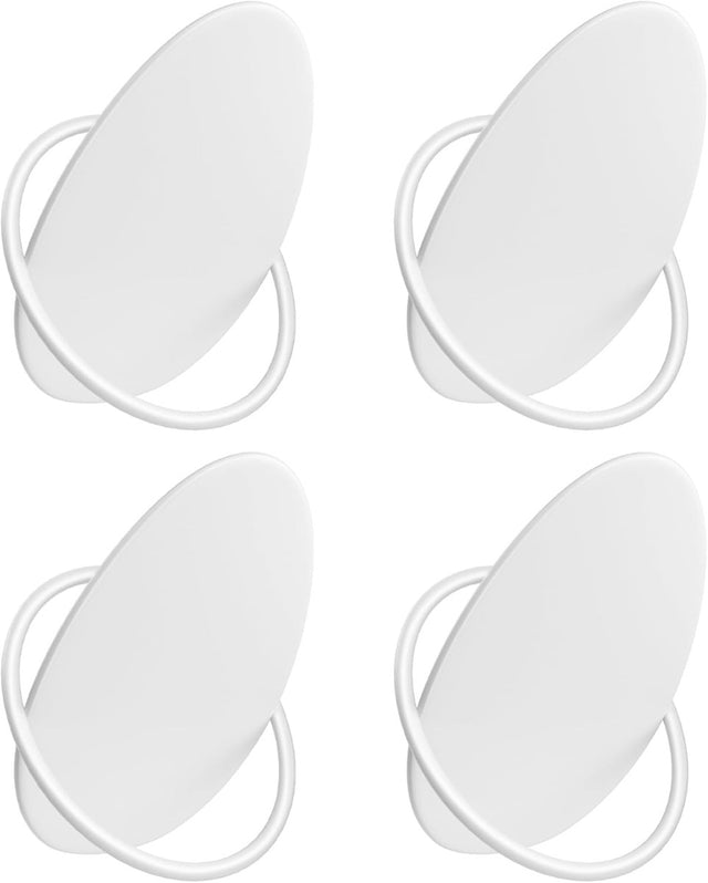 Garderobenhaken Kleiderhaken 4er Set Weiss