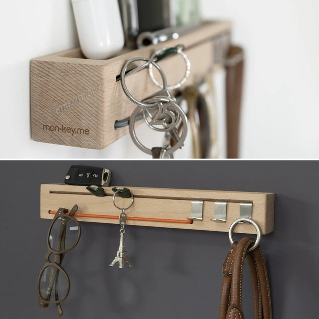 mon.key Schlüsselbrett und Brillenhalter orange