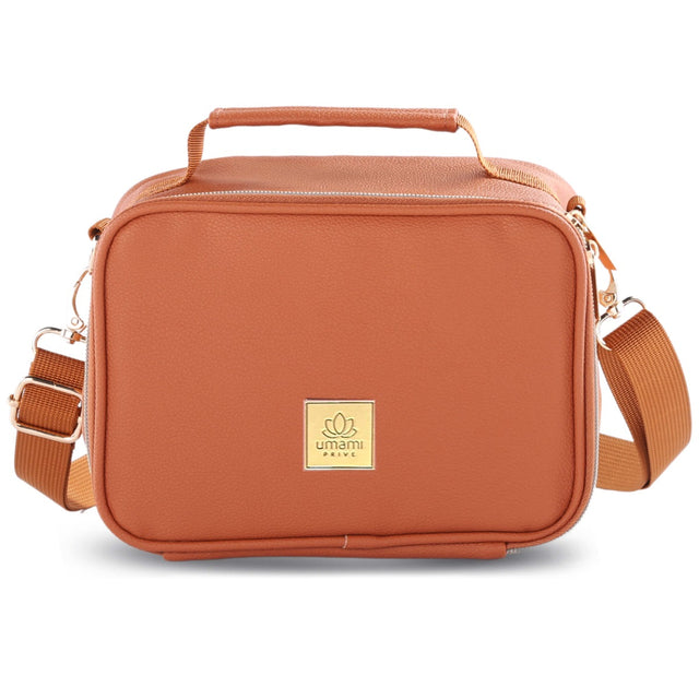 Insulated Lunch Bag Elegant Brown Premium