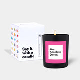 Duftkerze Schwarz Flowery You Absolute Queen!