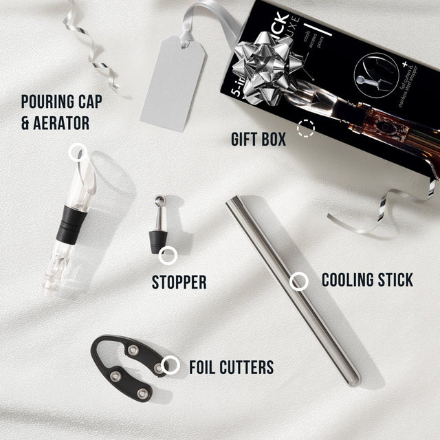 Premium Weinzubehör Geschenkset 5-in-1
