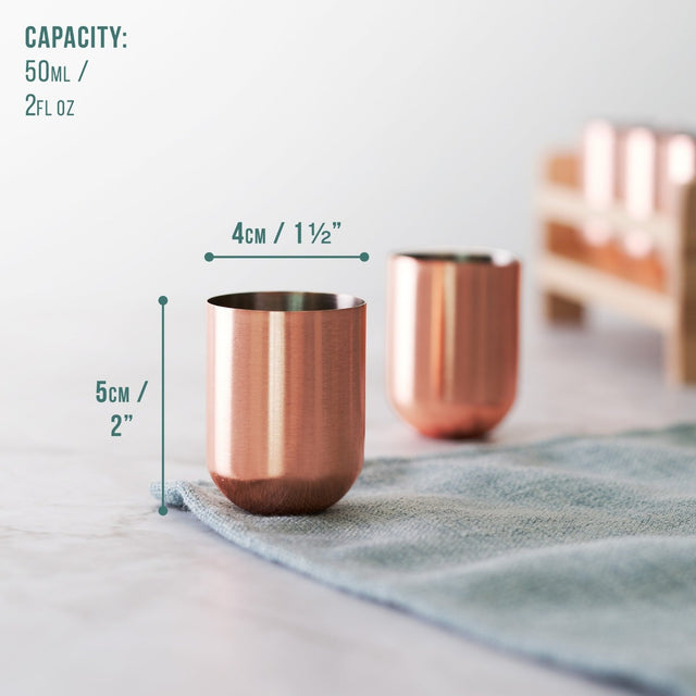 Shotgläser 6er-Set Rosegold