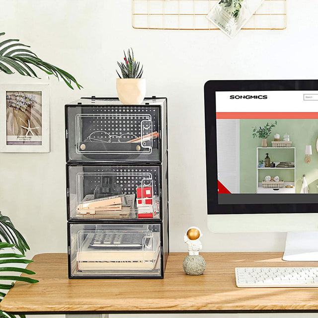 Schuhboxen Schuh-Organizer Kunststoff 18er Set