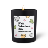 Duftkerze Schwarz Woody Fck Valentine's day