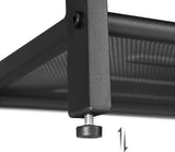 Schuhregal 4 Gitter-Ablagen Metall Industrie Design Vintagebraun Schwarz