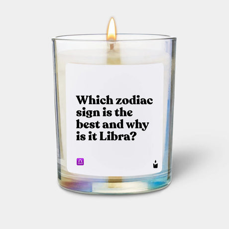 Duftkerze Rainbow Flowery Which zodiac sign is the best and why is it Libra? von ChattyCandles