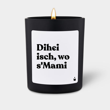 Duftkerze Schwarz Flowery Dihei isch, wo s'Mami von ChattyCandles