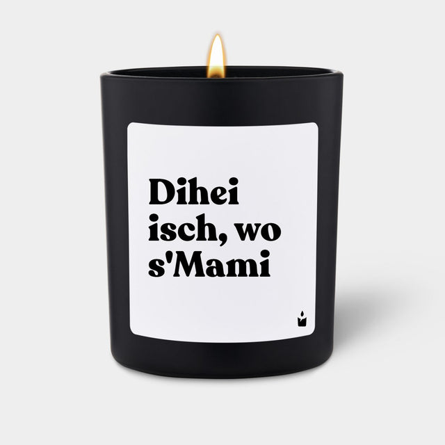 Duftkerze Schwarz Flowery Dihei isch, wo s'Mami von ChattyCandles