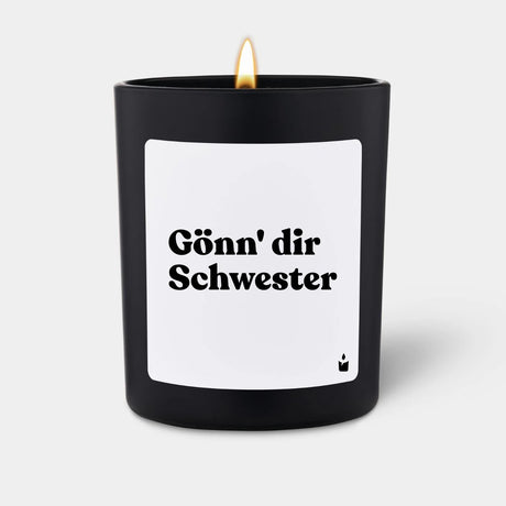 Duftkerze Schwarz Woody Gönn' dir Schwester von ChattyCandles
