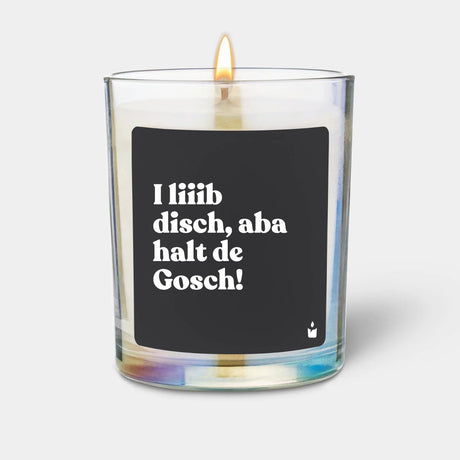Duftkerze Rainbow Woody I liiib disch, aba halt de Gosch! von ChattyCandles