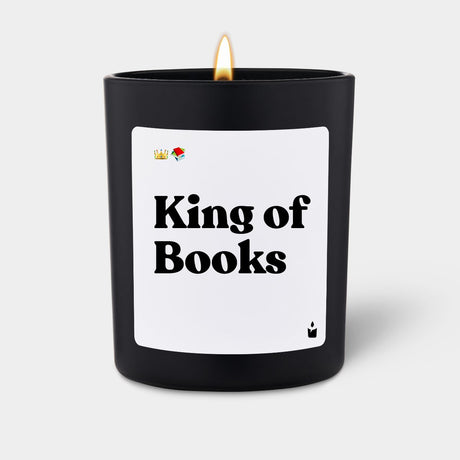 Duftkerze Schwarz Flowery King of Books von ChattyCandles