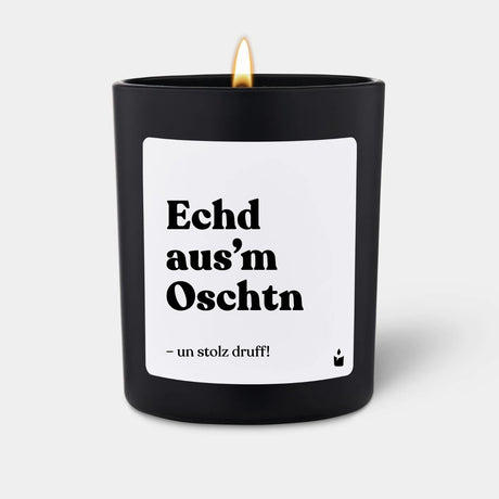 Duftkerze Schwarz Woody Echd aus’m Oschtn von ChattyCandles