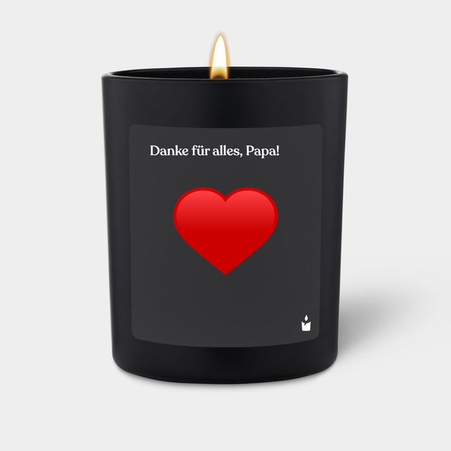 Duftkerze Schwarz Woody Danke für alles, Papa!