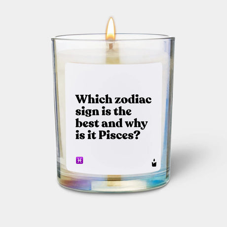 Duftkerze Rainbow Flowery Which zodiac sign is the best and why is it Pisces? von ChattyCandles