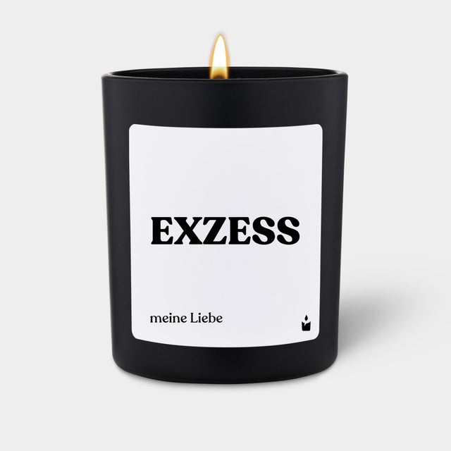 Duftkerze Schwarz Woody Exzess