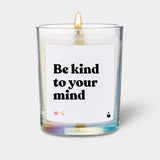 Duftkerze Rainbow Woody Be kind to your mind von guteszeug.ch