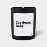 Duftkerze Schwarz Flowery Capricorn Baby