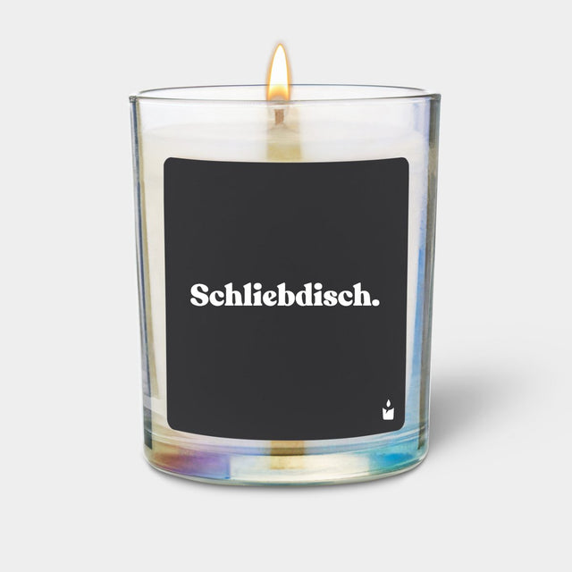 Duftkerze Rainbow Flowery Schliebdisch.