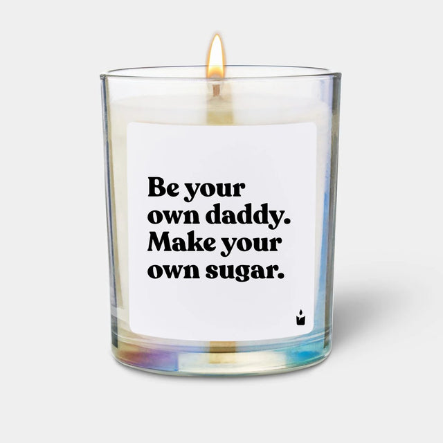 Duftkerze Rainbow Woody Be your own daddy. Make your own sugar. von ChattyCandles