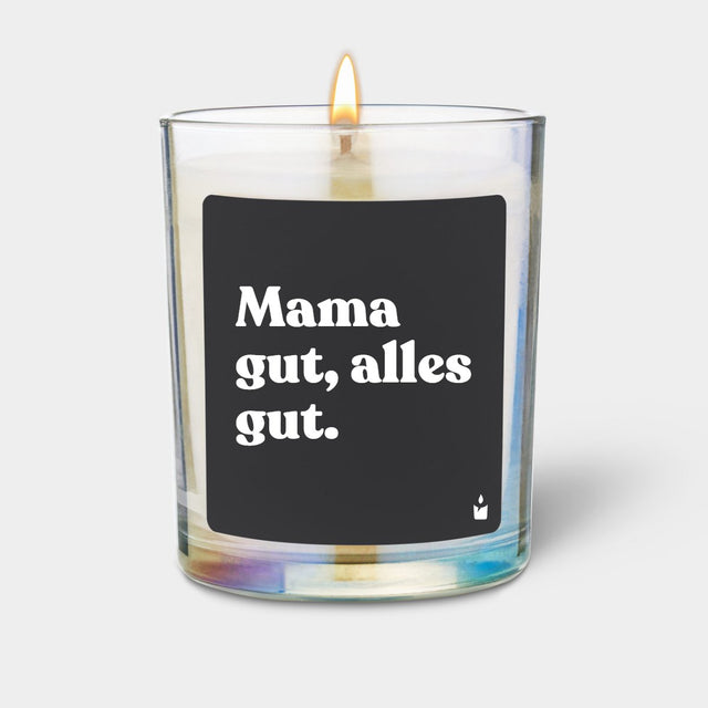 Duftkerze Rainbow Woody Mama gut, alles gut.