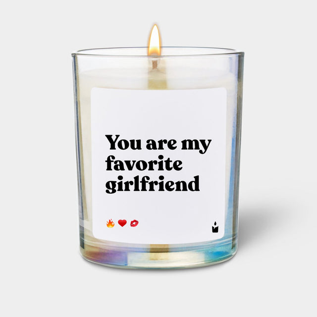 Duftkerze Rainbow Flowery You are my favorite girlfriend