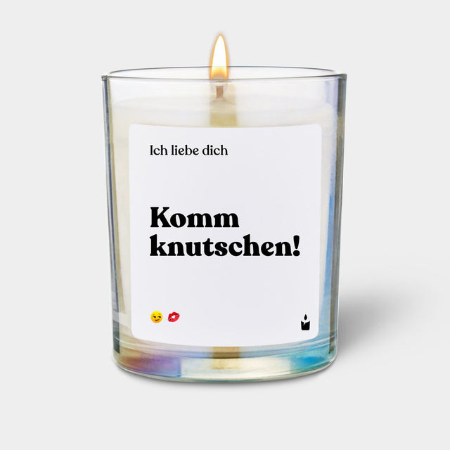 Duftkerze Rainbow Woody Ich liebe dich - komm knutschen