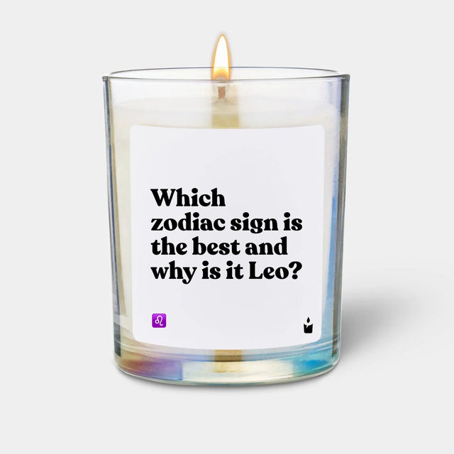 Duftkerze Rainbow Flowery Which zodiac sign is the best and why is it Leo? von ChattyCandles