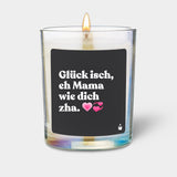 Duftkerze Rainbow Flowery Glück isch, eh Mama wie dich zha. von ChattyCandles