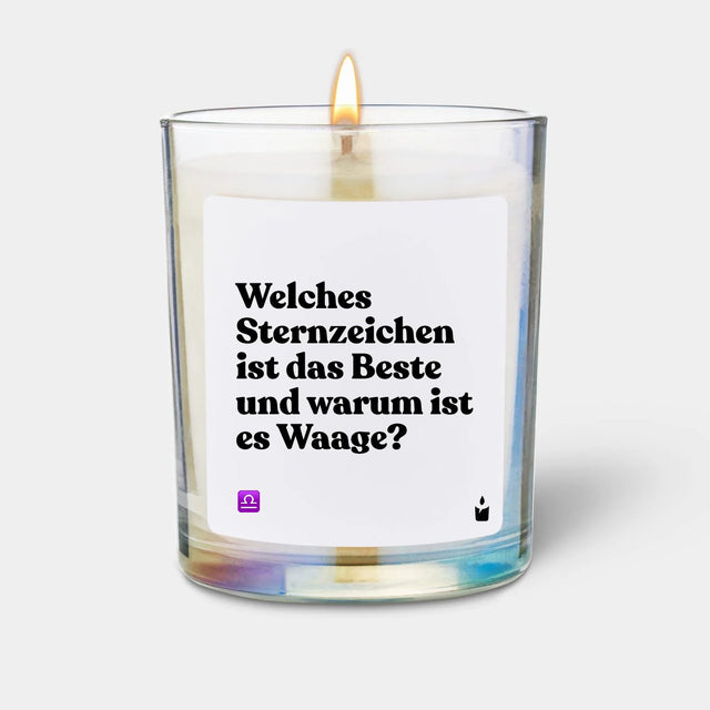 Duftkerze Rainbow Flowery Welches Sternzeichen ist das Beste und warum ist es Waage? von ChattyCandles