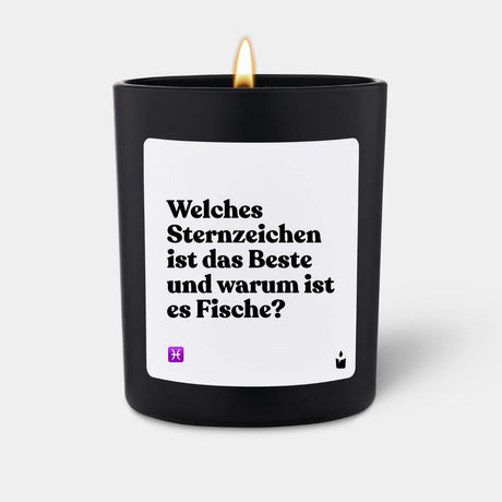 Duftkerze Schwarz Flowery Welches Sternzeichen ist das Beste und warum ist es Fische? von ChattyCandles